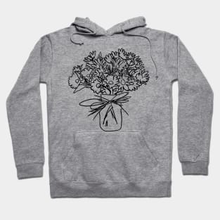 Daisies Drawing Hoodie